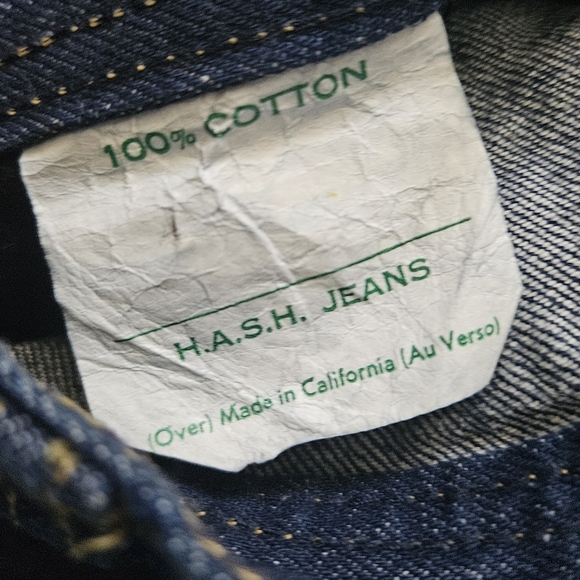 Vintage Hash Bell Bottom Jeans 70s - Picture 7 of 8